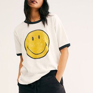 Free People x Daydreamer - Smiley Ringer Tshirt